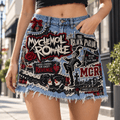 MCR Embellished Denim Skirt DNBN