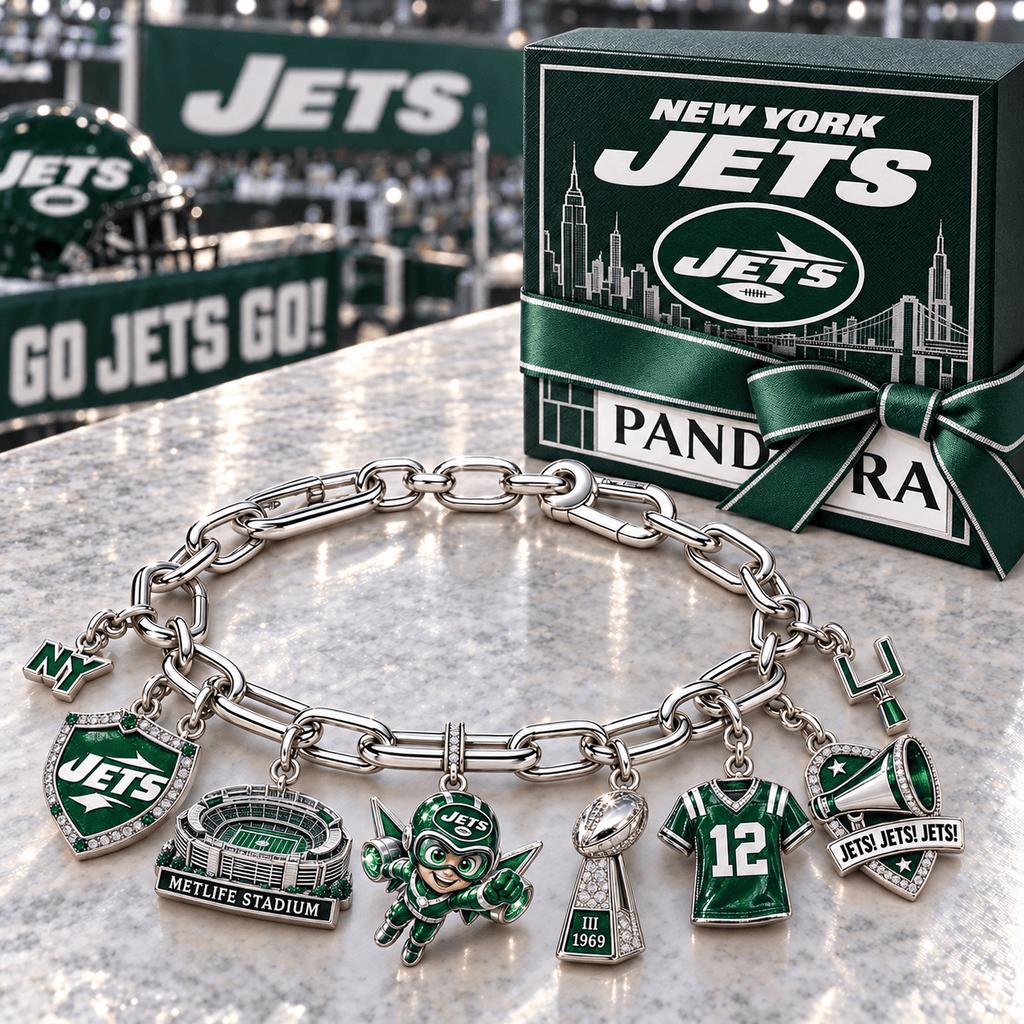 NYJ Silver Charm Bracelet Set NTVA