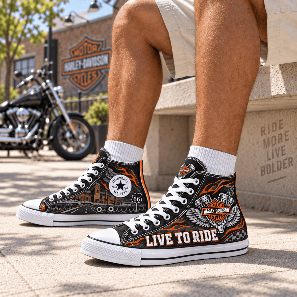 PREMIUM HLDV HIGH-TOP SNEAKERS HQH
