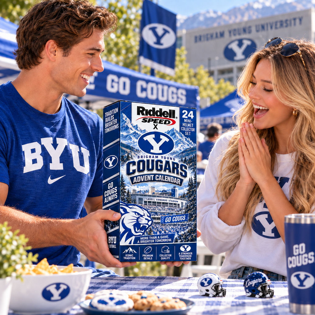 Premium BYU Mini Helmet Advent Calendar NTNA
