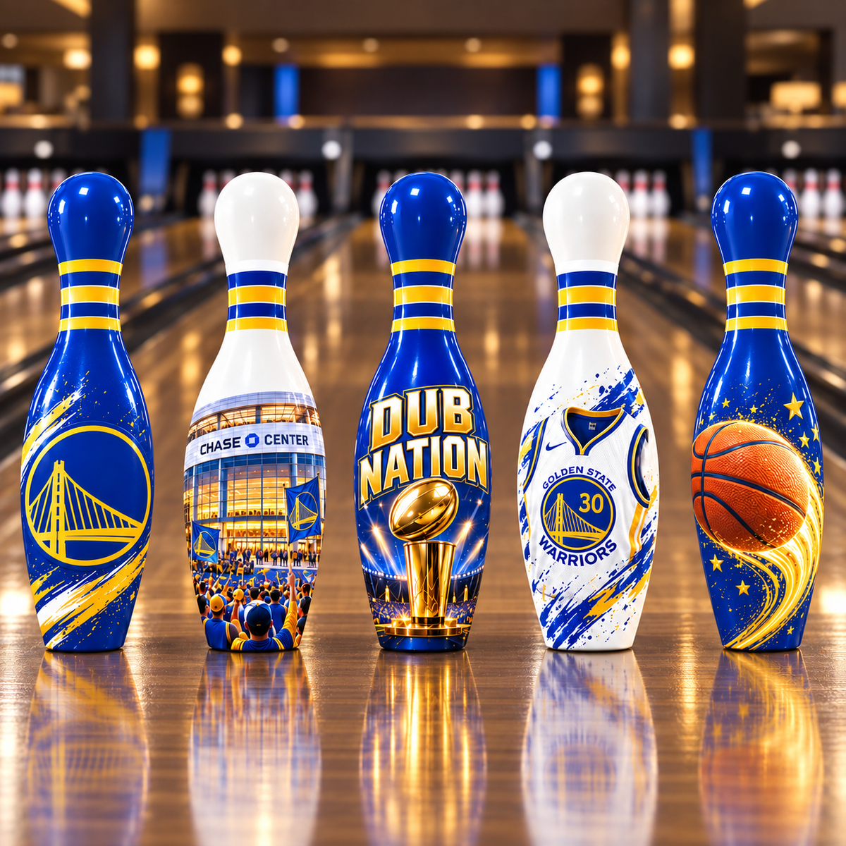 GSW 5-Piece Decorative Bowling Pin Set PNPA