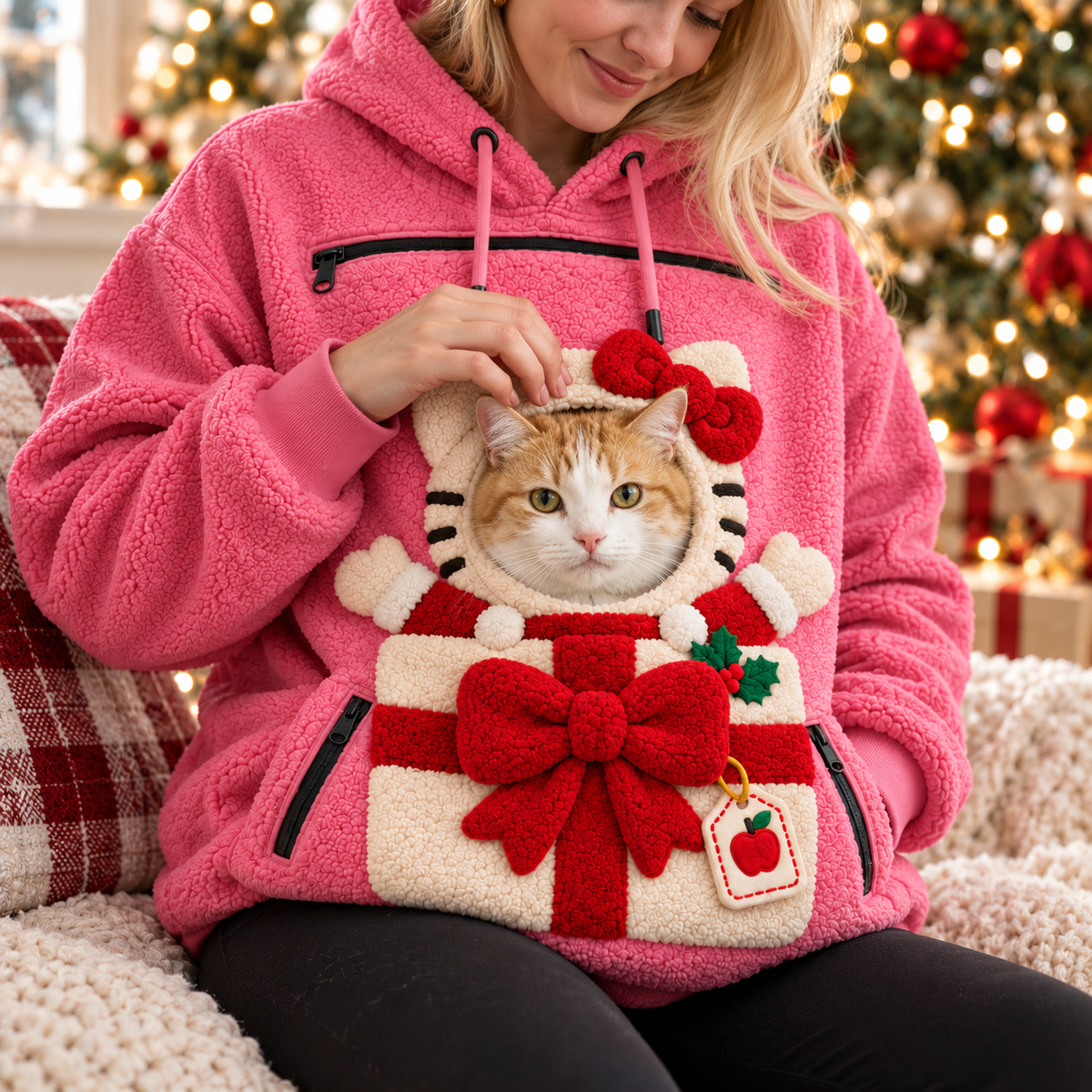 HLKT PREMIUM Christmas Pet Pouch Hoodie NPL