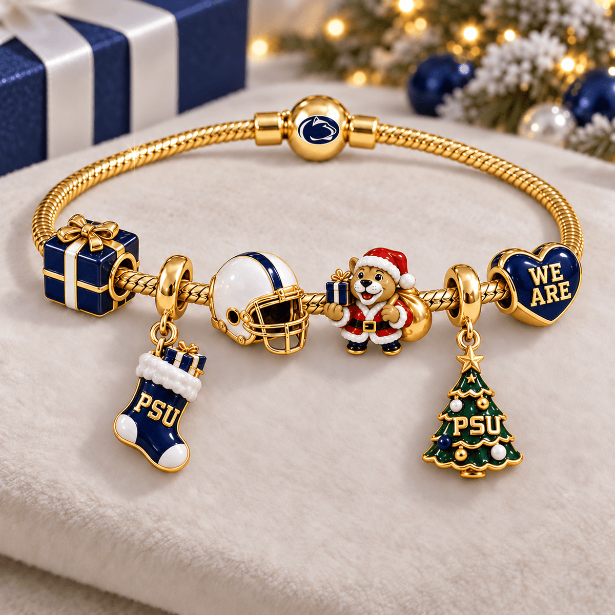 PSNL Gold Charm Bracelet Set TTTT