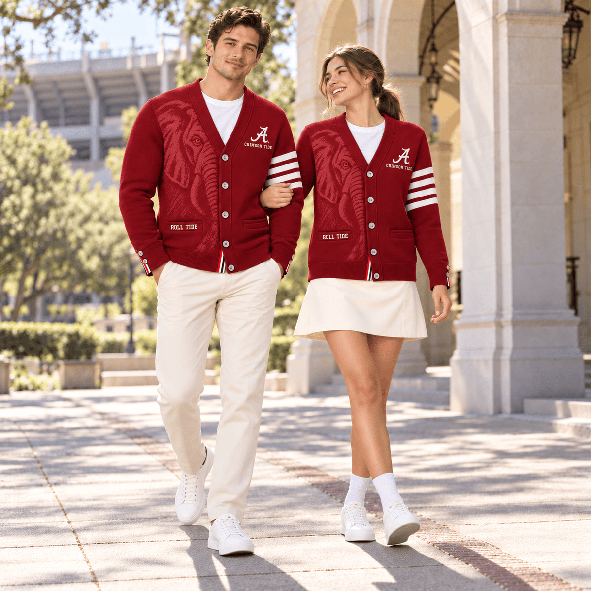 ACT Classic 4-Bar V-Neck Cardigan TTTT