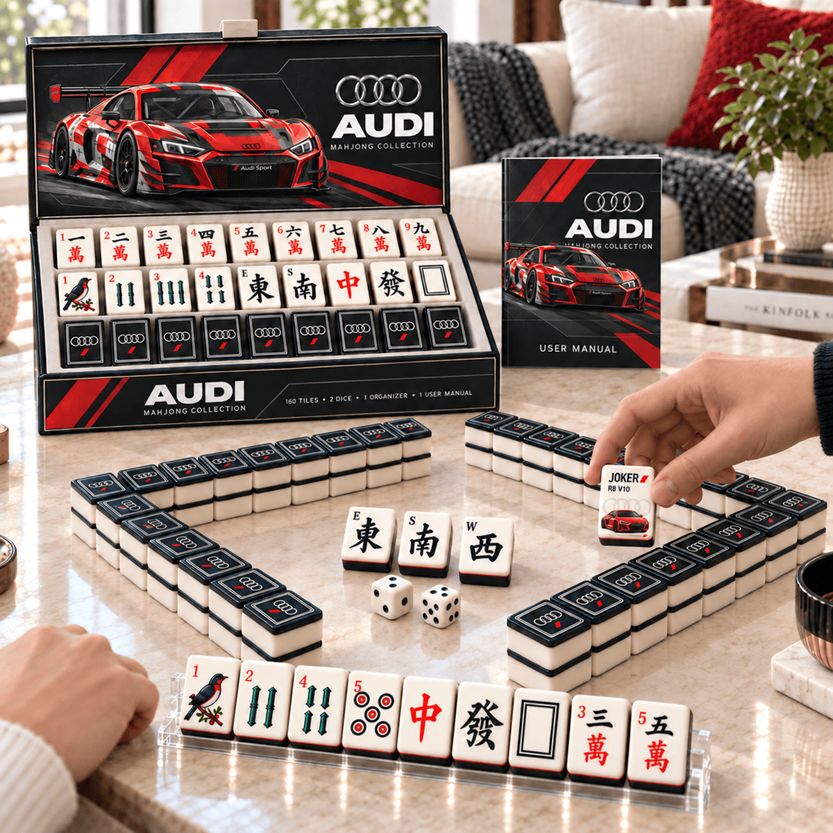 Premium AUD Mahjong Tiles Set TTMH