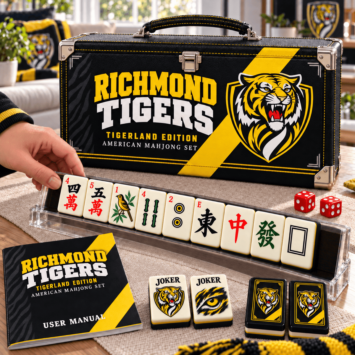 Premium RIC Mahjong Tiles Set PVNA