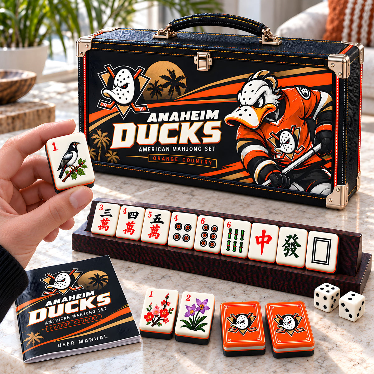 Premium AHD Mahjong Tiles Set PVNA