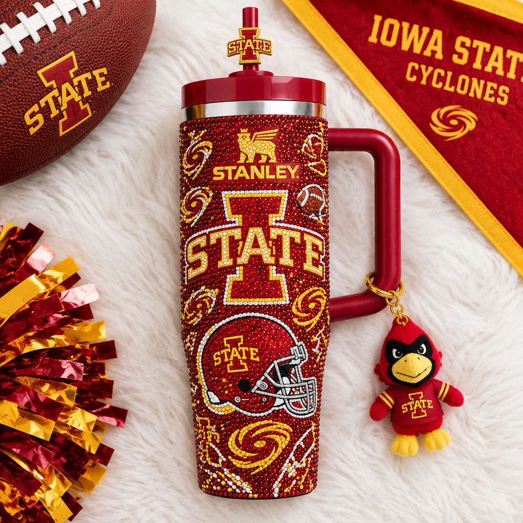 Iowa State Cyclones 40oz Tumbler With Handle TTNL