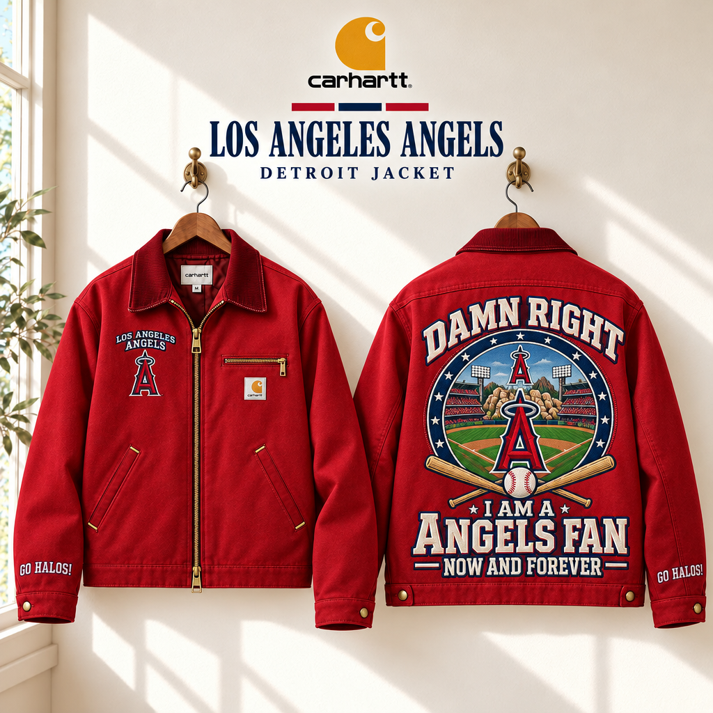 Angels Baseball Embroidered Detroit Jacket