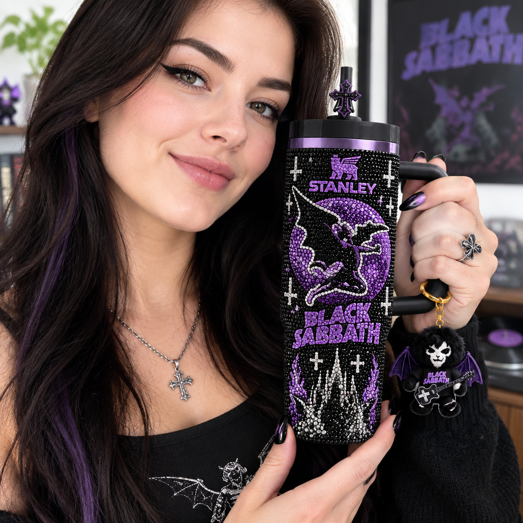 Black Sabbath 40oz Tumbler With Handle TTNL