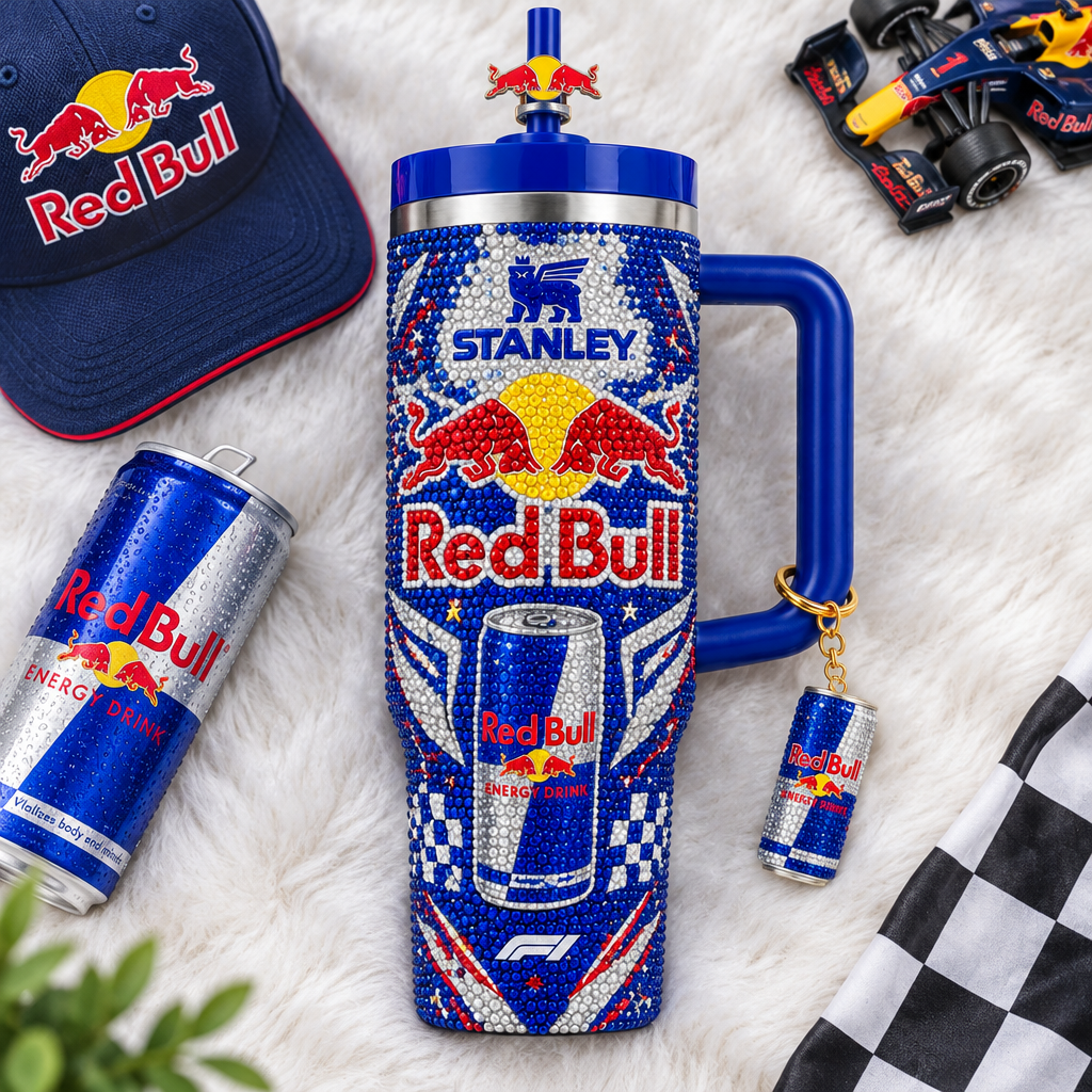 Red Bull 40oz Tumbler With Handle TTNL